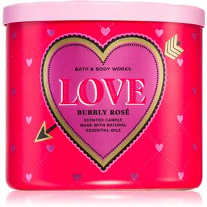 Bath & Body Works Bubbly Rosé - Love candela profumata 411 g