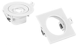 Incasso led sniper in fibre di plastica bianco 7w 660lm cct 9,5x9,5