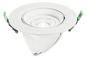 Incasso led delta in alluminio bianco e argento cob 38w 4300lm cct 