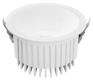 Incasso led quantum in alluminio bianco 40w 4300lm cct 18,5x18,5x10