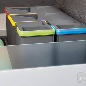 Set di contenitori con base recycle per cassetti da cucina (l.86 p.53 h.30) 1 set