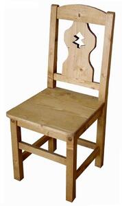 Sedia seduta legno con pino intagliato - LM-C92 PROMO