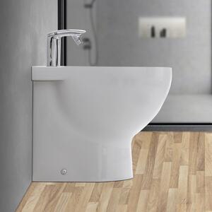 Mobile Bagno Sospeso 80 cm White Matt con Specchio con Lampada Led Lisbona  - Spazio