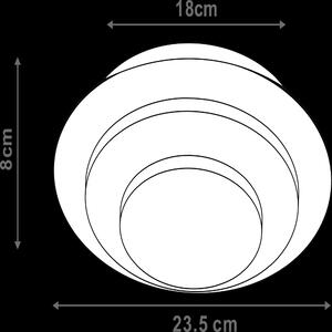 Applique design Netuna bianco, in metallo, D. 23.5 cm 8 cm, INSPIRE