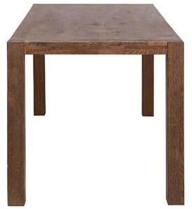 Tavolo da pranzo in legno massello scuro 180 x 85 cm tradizionale rustico Beliani