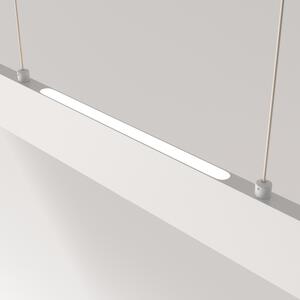 Lampadario A Sospensione Moderno Step Metallo Bianco Led Integrato 30W Fredda