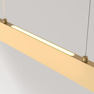 Lampadario A Sospensione Moderno Step Metallo Oro Luce Led Integrato 23W Calda