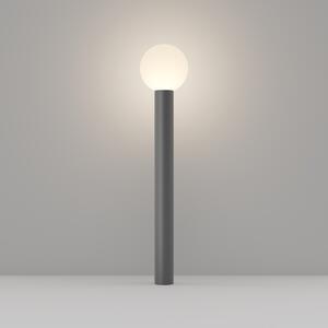 Lampada Da Terra Moderna Per Esterno Alluminio Grigio 1 Luce E27 60W Ip54 A++
