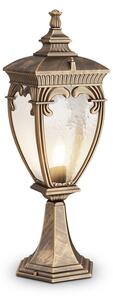 Lampada Da Terra Classica Da Esterno Alluminio Oro 1 Luce E27 60W Ip44