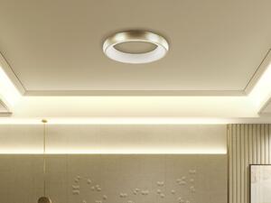 Lampada da soffitto in acciaio sintetico dorato integrato con luci a LED di forma rotonda plafoniera moderna illuminazione Beliani