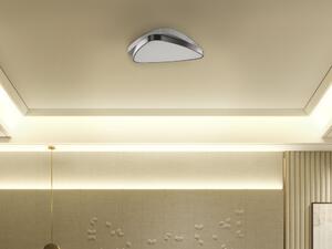 Lampada da soffitto in acciaio bianco e Nero con luci a LED integrate in acrilico a forma di triangolo Illuminazione moderna decorativa Beliani