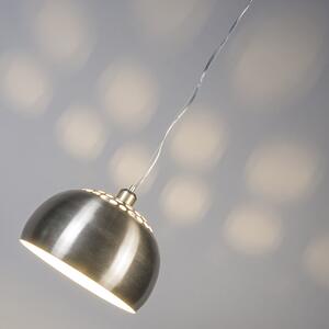 Moderna lampada a sospensione rotonda in acciaio - Globe