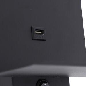 Applique moderno nero USB - FLERO