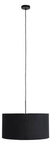 Lampada sospensione velluto nero 50 cm - COMBI