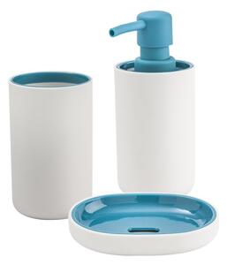 Set accessori da bagno 3 pezzi Cipì serie True Colors Dispenser Bicchiere e Portasapone