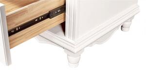 Comò 3 cassetti bianco stile provenzale in legno PRINCESS 836-3 - Arrediorg