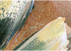 Agave Quadro moderno floreale dipinto a mano su tela Set 3 pz "Sterlizie" 40x120 Tela Dipinti su Tela Quadri per soggiorno