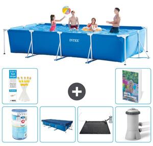 Piscina fuori terra rettangolare - 450x220x84 cm - composta da 5 elementi, modello S97