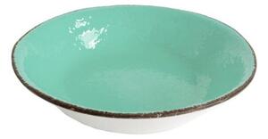 Risottiera cm 30,50 in Ceramica - Colore Verde Acqua Tiffany - Preta