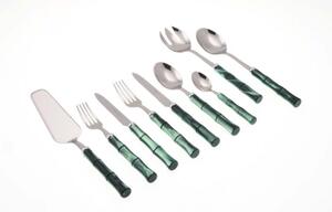 Bamboo - Posate Colorate Rivadossi - Set 75pz Verde scuro