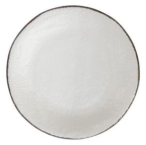 Vassoio Tondo in Ceramica cm 31 - Colore Bianco Latte - Preta