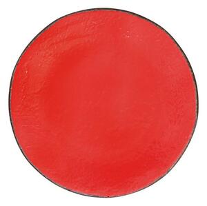 Piatto Piano in Ceramica cm 26 - Set 6 pz - Preta Rosso