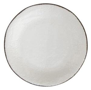 Piatto Frutta cm 20 in Ceramica - Set 6 pz - Colore Bianco Latte -