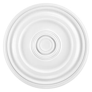GRAND DECOR rosone in stucco R117, Ø 56cm - rosone da soffitto bianco, in schiuma rigida PU, elemento decorativo, stucco, decorazione parete soggiorno lampada poliuretano rotondo