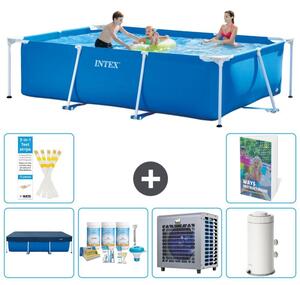 Piscina fuori terra rettangolare - 300x200x75 cm - composta da 5 elementi, modello S90