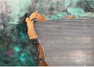 Agave Quadro astratto moderno dipinto a mano su tela "Smeraldo" 150x150 Tela Dipinti su Tela