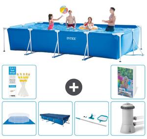 Piscina fuori terra rettangolare - 450x220x84 cm - composta da 5 elementi, modello S51