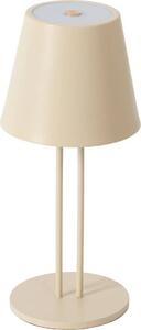 Lindby Lampada da tavolo ricaricabile a LED Janea TWIN, beige, metallo