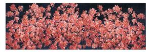 Agave Quadro moderno con fiori dipinto a mano su tela "Cherry Blossom2" 150x50 Tela Dipinti su Tela