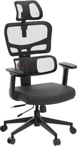 Sedia da ufficio ergonomica NT001 - Regolabile in altezza - Girevole - Seduta imbottita - Struttura in metallo - Verde militare