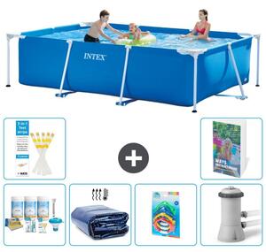 Piscina fuori terra rettangolare - 300x200x75 cm - composta da 5 elementi, modello S108