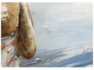 Agave Quadro figurativo con paesaggio estivo dipinto a mano "Nel Vento" 120x90 Tela Dipinti su Tela