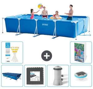 Piscina fuori terra rettangolare - 450x220x84 cm - composta da 5 elementi, modello S86