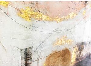Agave Quadro astratto moderno dipinto a mano tela in cotone 120x120 "Circle Abstract" Tela Dipinti su Tela