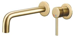 Rubinetto per lavabo dorato, miscelatore monocomando con rivestimento PVD