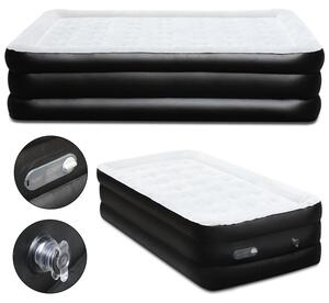 Materasso gonfiabile Ikodm Premium 190x100x46 cm, materasso autogonfiabile con pompa, letto per ospiti, lettino da viaggio, letto di emergenza, letto da campeggio, letto singolo