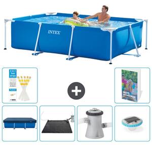 Piscina fuori terra rettangolare - 260x160x65 cm - composta da 5 parti - Modello S154