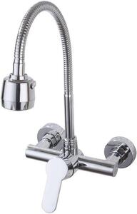 Rubinetto da cucina con doppia modalità di scarico dell'acqua e miscelatore monocomando