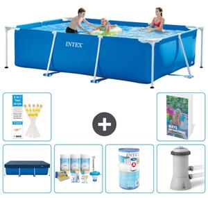 Piscina fuori terra rettangolare - 300x200x75 cm - composta da 5 elementi, modello S34
