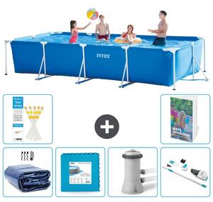 Piscina fuori terra rettangolare - 450x220x84 cm - composta da 5 elementi - modello S145