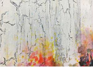 Agave Quadro moderno astratto dipinto a mano su tela 150x110 "Orizzonte di colori" Tela Dipinti su Tela