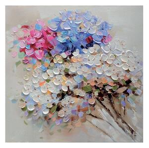 Agave Quadro moderno dipinto a mano su tela in cotone Rosa del Giappone 2 70x70 Tela Dipinti su Tela
