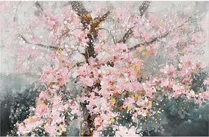 Agave Quadro moderno a tema floreale dipinto a mano "Primavera d’oriente" 120x80 Tela,Cotone Dipinti su Tela