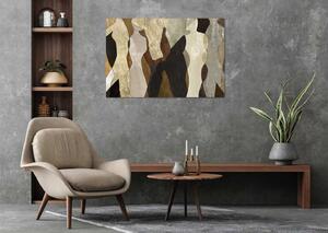Agave Quadro astratto contemporaneo dipinto a mano su tela in cotone "Incontro" 120x80 Tela,Cotone Dipinti su Tela Quadri per soggiorno