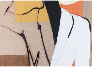 Agave Quadro contemporaneo figurativo dipinto a mano su tela "Elegant Shape 2" 50x100 Tela,Cotone Dipinti su Tela Quadri per soggiorno