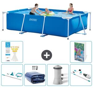Piscina fuori terra rettangolare - 300x200x75 cm - composta da 5 elementi - modello S149